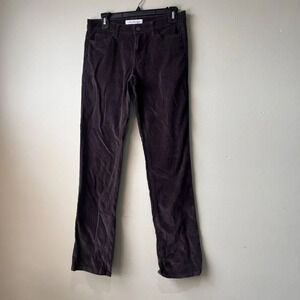 Calvin Klein‎ & Co. Womens Straight Corduroy Pants Gray Size 4